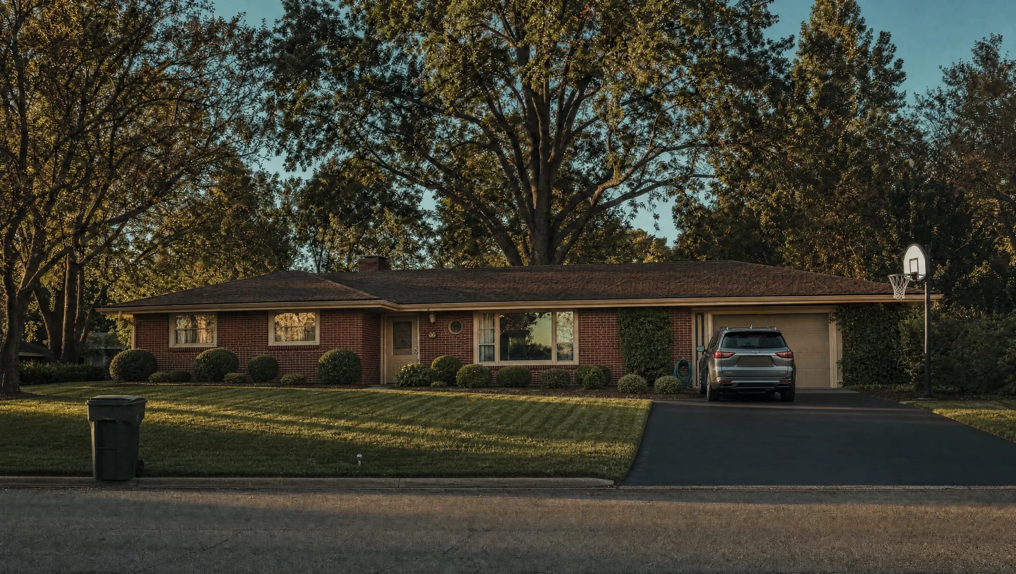 A 1970s brick ranch in Leawood, Kansas